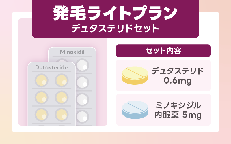DMM AGA クーポン 発毛ライトプラン デュタステリドセット