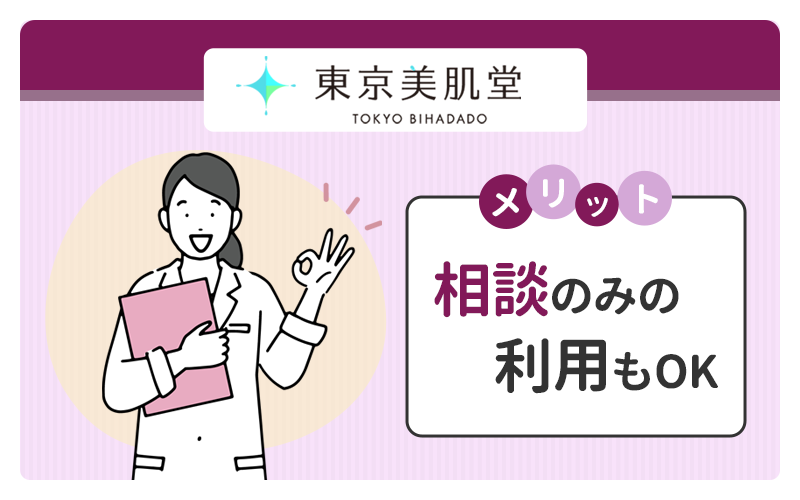 診察代は無料で相談のみの利用もできる